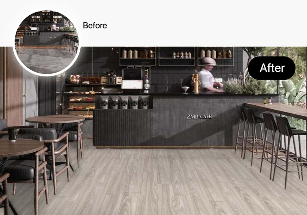 spc flooring for Restaurant - Cafe