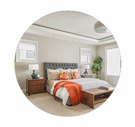 Readymade concrete wall used for bedroom constructions