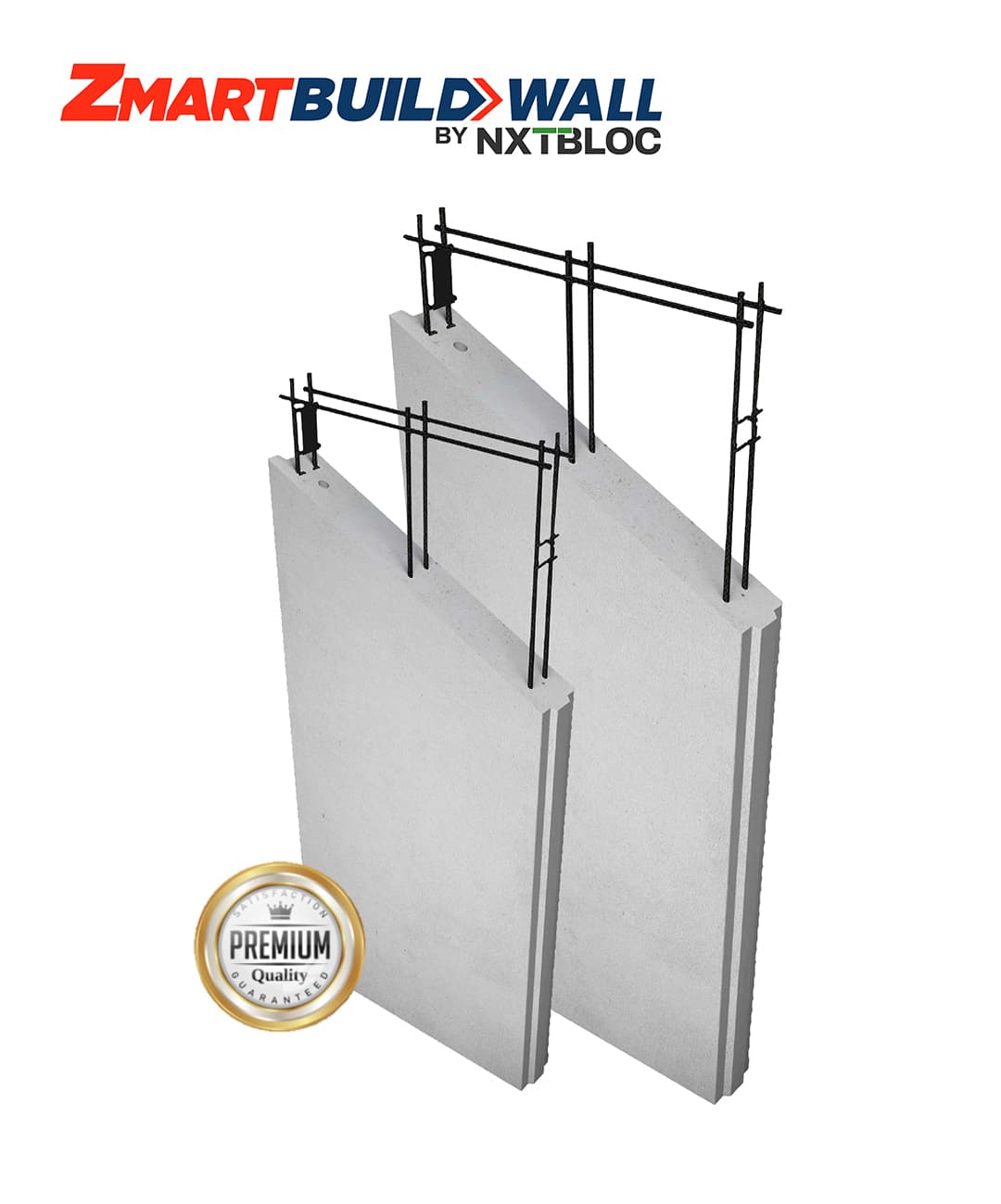 Readymade concrete wall