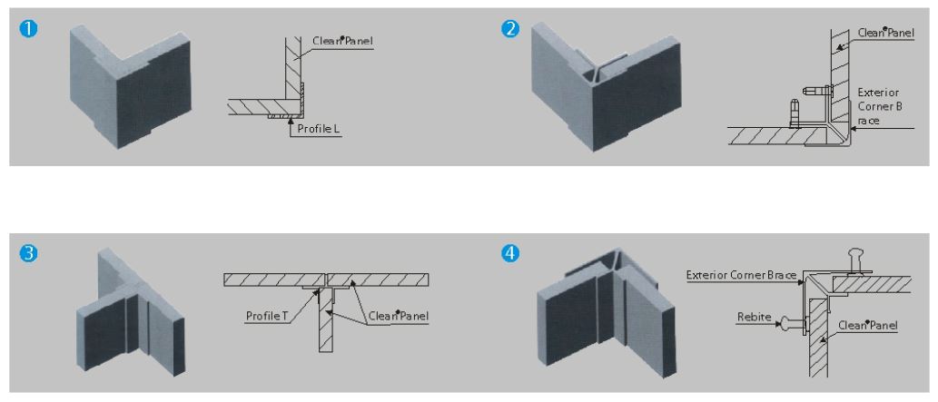 High Density Fiber Cement Board - Angle Seaming