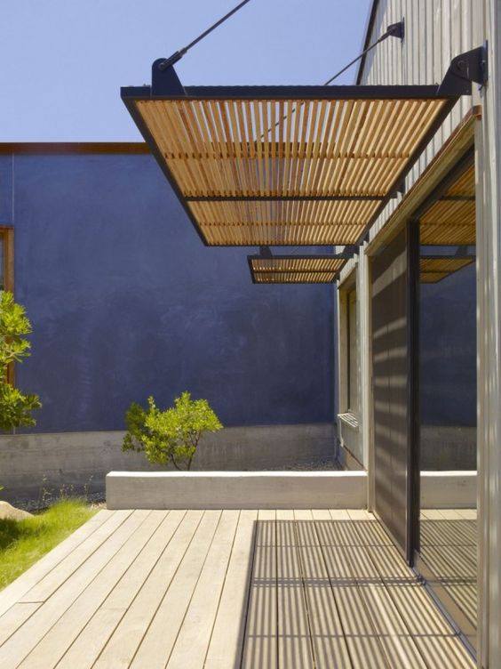 Artificial Wood Sunshade Louvers site reference