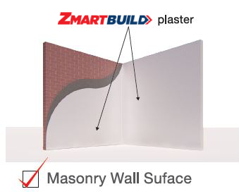 Zmartbuild Gypsum-Cement Plaster Masonry wall surface Application