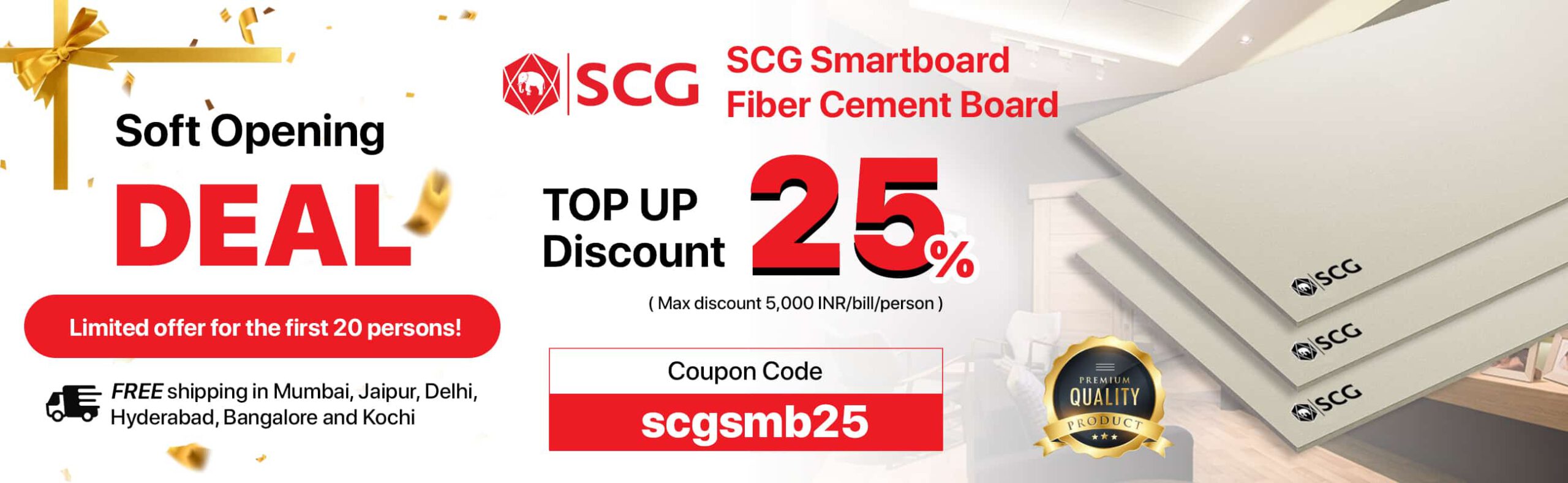 SCG Fiber Cement Board in India Desktop