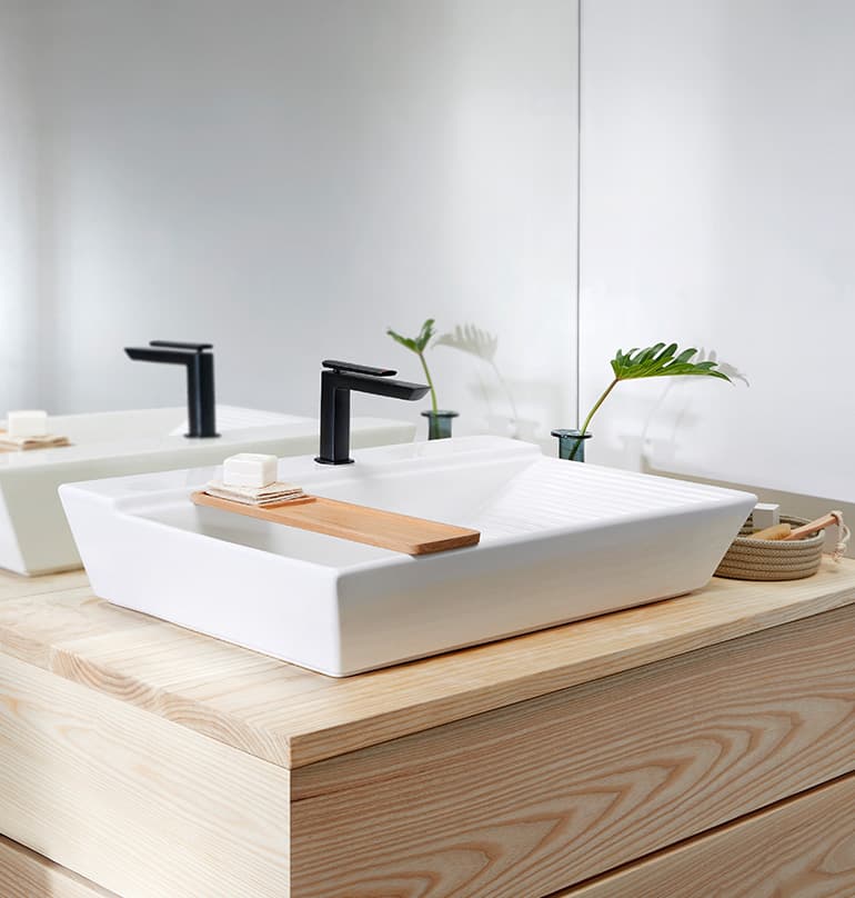 ABOVE COUNTER WASH BASIN design