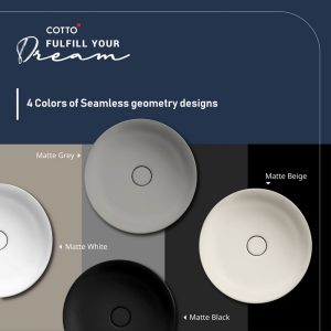 Sensation collection Wash basin 4 colors design