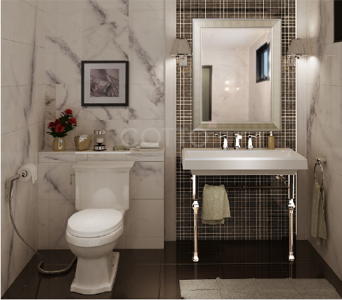 The luxury Classic and Contemporary Bathroom style 