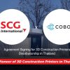 COBOD International A/S and SCG International Signing Ceremony to Become the Exclusive Distributors of 3D Extrusion Printers in Thailand.